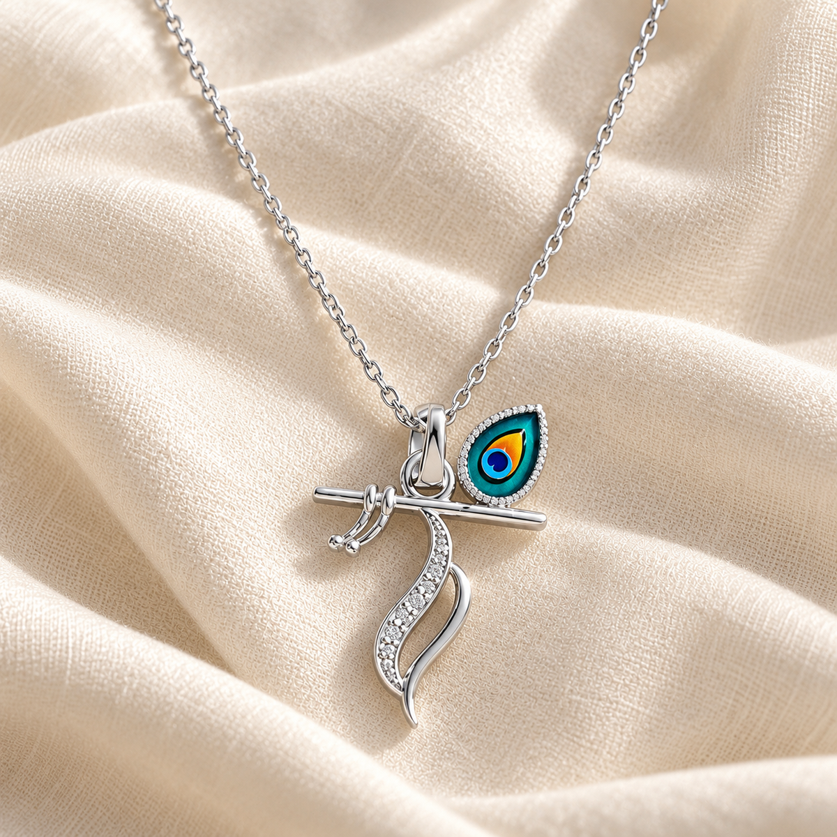 Shyam Blessing Pendant - Silver - Aesthetic