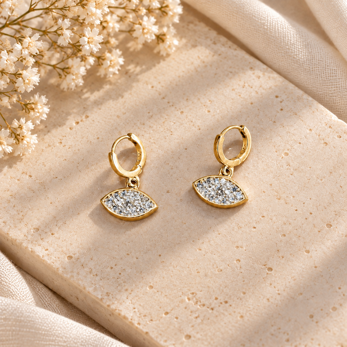 Silver Aura Drops - Yellow Gold - Aesthetic