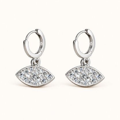 Silver Aura Drops - White Gold - Product front view