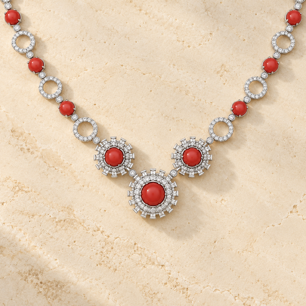 Silver Dream Silver Necklace - White Gold - Aesthetic