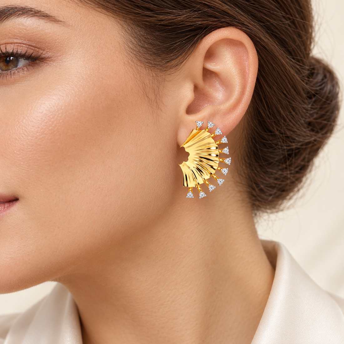 Sparkling Radiance Silver Earrings