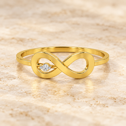 Tentacle Silver Ring - Yellow Gold - Aesthetic from Image 5