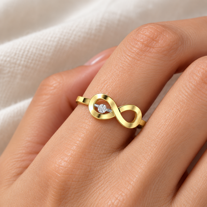 Tentacle Silver Ring - Yellow Gold - Model