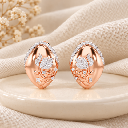 twilight sparkle silver earrings - Rose Gold - Aesthetic