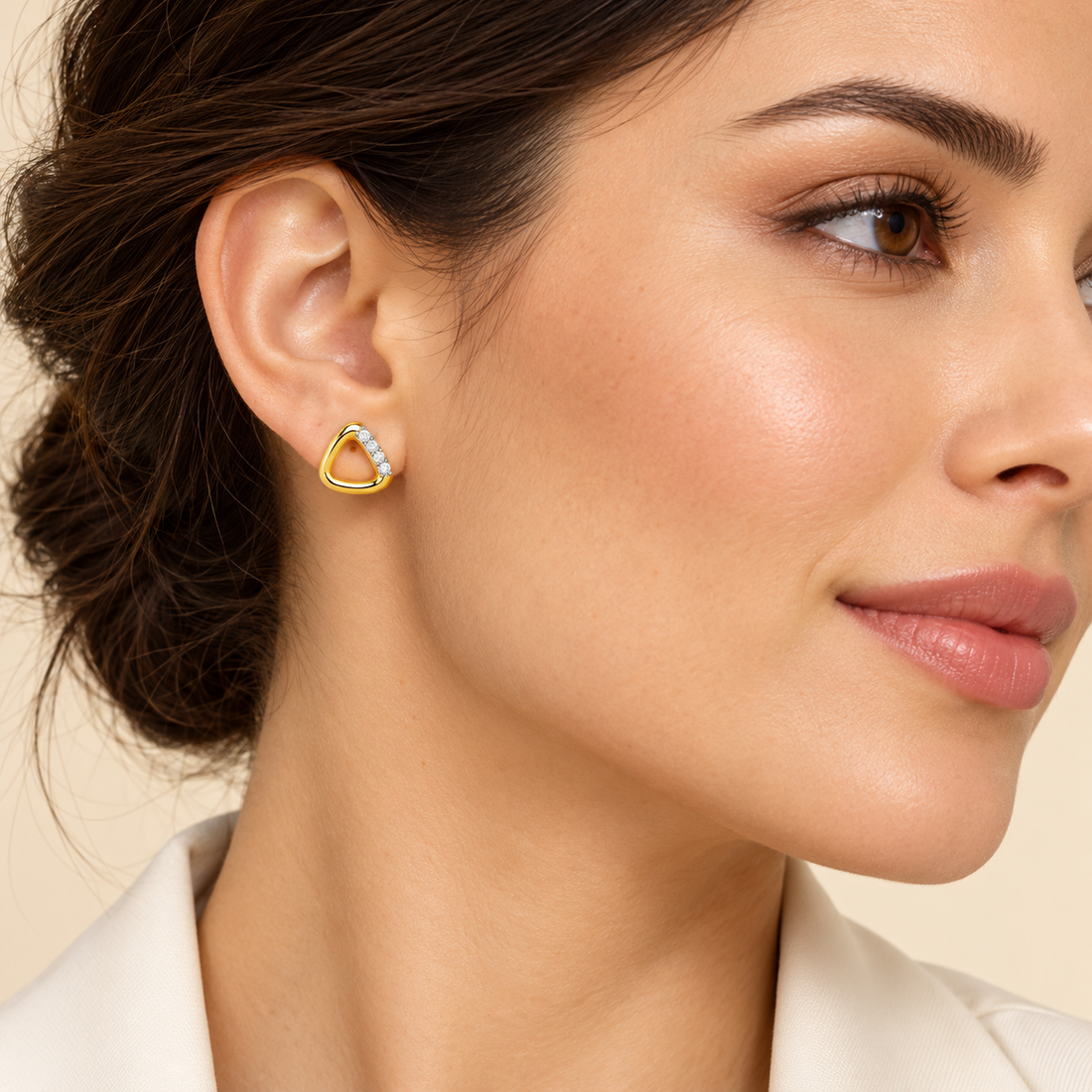 Twinkle Loops Silver Earrings