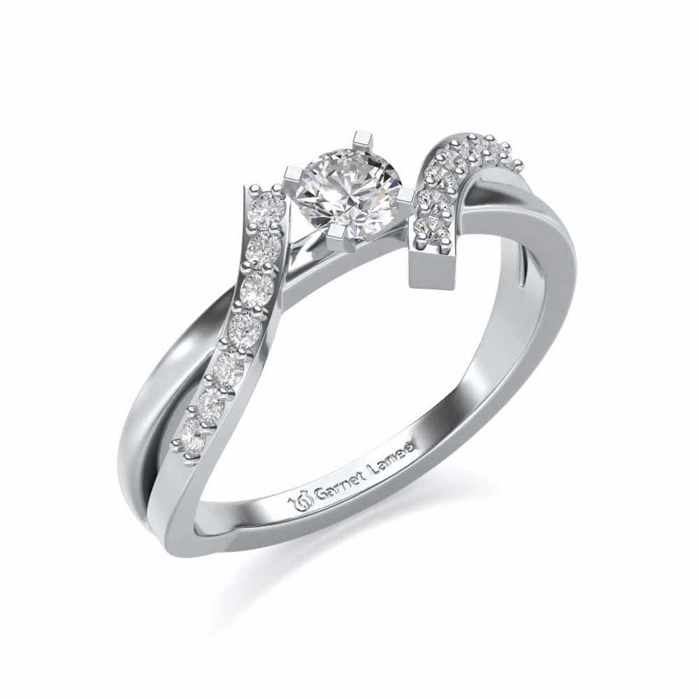 Poise Solitaire Diamond Ring